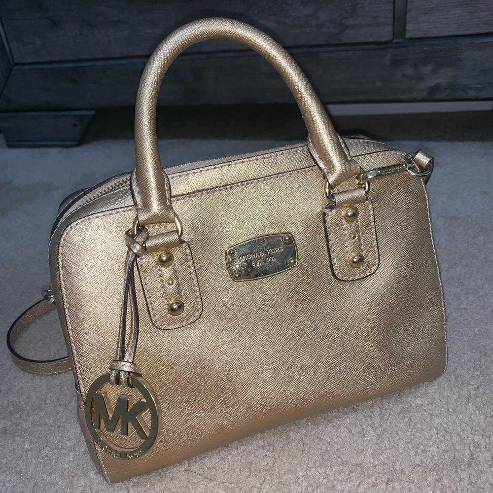 Michael Kors Gold Crossbody